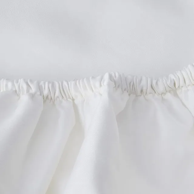 Luxury 100% Egyptian Cotton Fitted Sheet, 1 Piece 1000 TC King Size Fitted Sheets, Soft Comfortable Bed Sheets, Sateen Weave Fitted Sheets King Size, 41cm/16" Deep Fitted King Size Sheet, White Sheet